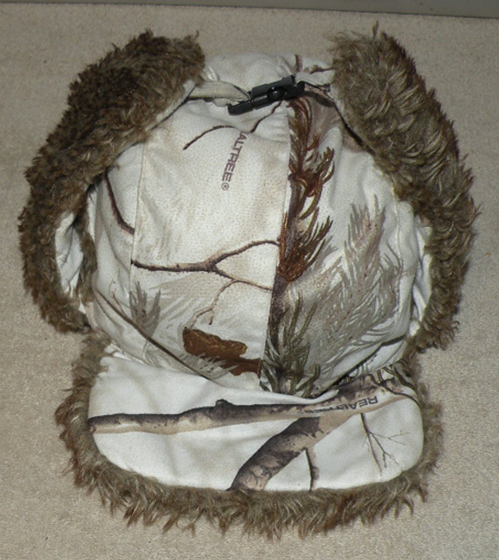 Realtree Hot Shot M/L Faux Fur Thinsulate Trapper Hat Ear Flaps Winter Camo